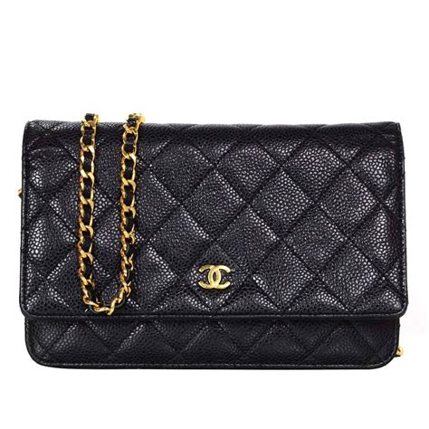 chanel black caviar leather woc wallet on chain bag|Wallets on Chain .